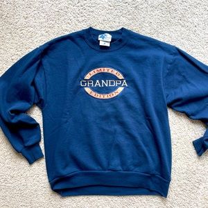 VINTAGE Embroidered Limited Grandpa Edition Crew